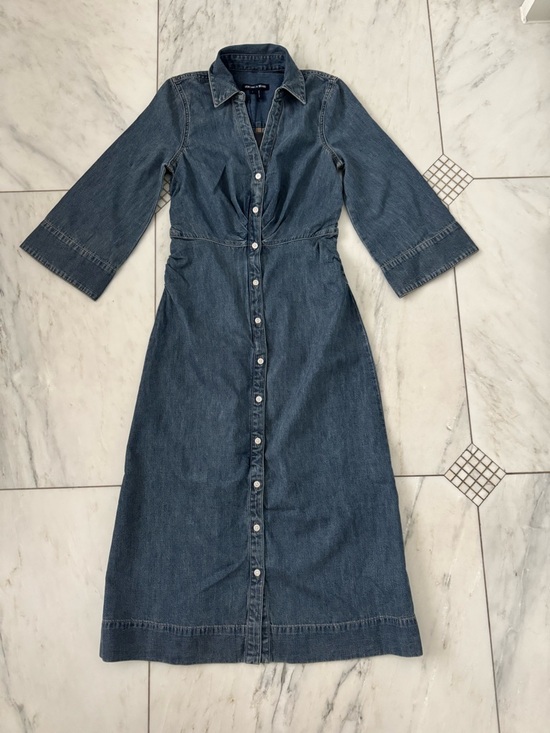 Veronica Beard Dresses & Skirts - Veronica Beard Indigo Denim Button-Front Midi Dress